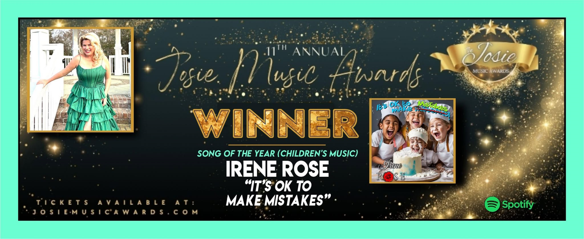 Irene Rose wins Song of the Year at the Josie Awards